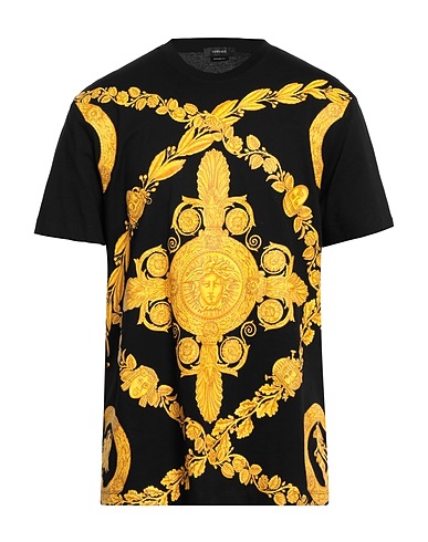 VERSACE T-shirt Black 100% Cotton