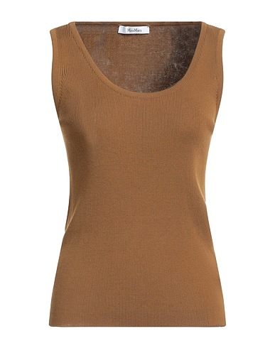 MAX MARA トップス カーキ コットン 100%