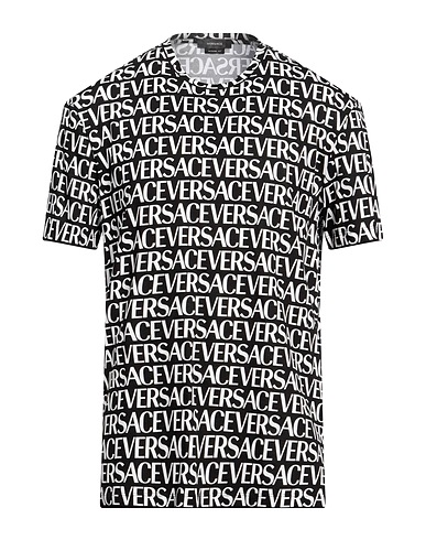VERSACE T-shirt Black 100% Cotton