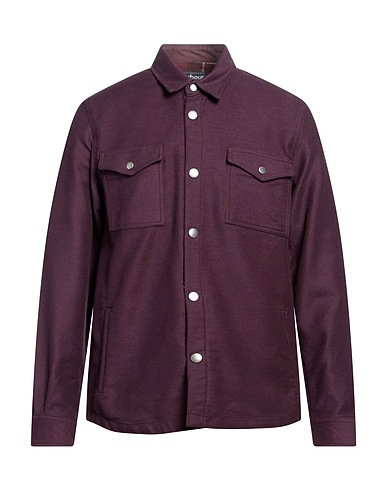 BARBOUR Solid color shirt Plum 100% Cotton