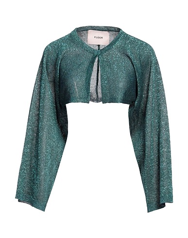 FLOOR Shrug Dark green 65% Viscose, 35% Polyester