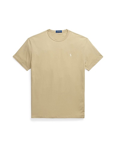 POLO RALPH LAUREN Basic T-shirt CLASSIC FIT JERSEY CREWNECK T-SHIRT
 Khaki 100% Cotton