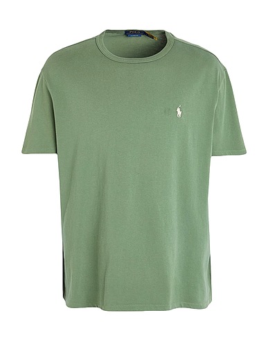 POLO RALPH LAUREN Basic T-Shirt CLASSIC FIT JERSEY CREWNECK T-SHIRT
 Dark green 100% Cotton
