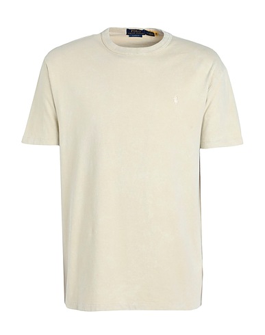 POLO RALPH LAUREN Basic T-Shirt CLASSIC FIT JERSEY CREWNECK T-SHIRT
 Beige 100% Cotton