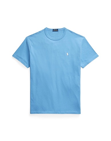 POLO RALPH LAUREN Basic T-shirt CLASSIC FIT JERSEY CREWNECK T-SHIRT
 Azure 100% Cotton