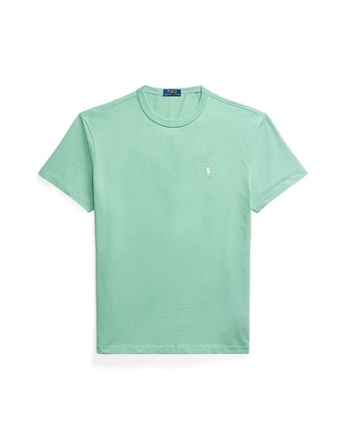 POLO RALPH LAUREN Basic T-shirt CLASSIC FIT JERSEY CREWNECK T-SHIRT
 Turquoise 100% Cotton