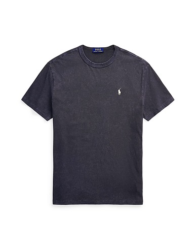 POLO RALPH LAUREN Basic T-Shirt CLASSIC FIT JERSEY CREWNECK T-SHIRT
 Black 100% Cotton