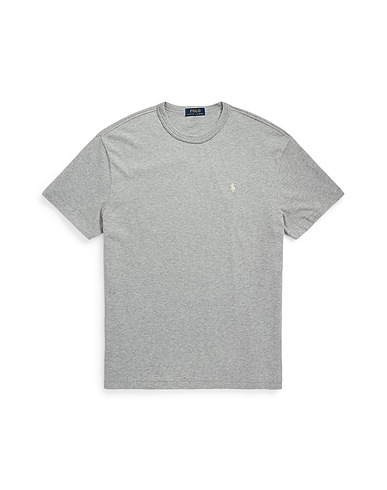 POLO RALPH LAUREN CLASSIC FIT JERSEY CREWNECK T-SHIRT
 Light grey 100% Cotton