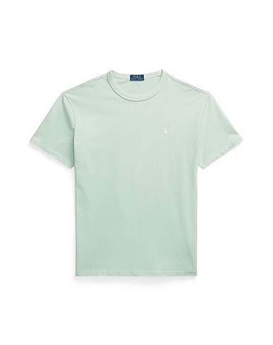 POLO RALPH LAUREN Basic T-shirt CLASSIC FIT JERSEY CREWNECK T-SHIRT
 Light green 100% Cotton