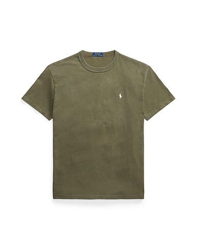 POLO RALPH LAUREN Basic T-shirt CLASSIC FIT JERSEY CREWNECK T-SHIRT
 Military green 100% Cotton