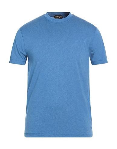 TOM FORD Basic T-shirt Light blue 67% Lyocell, 33% Cotton