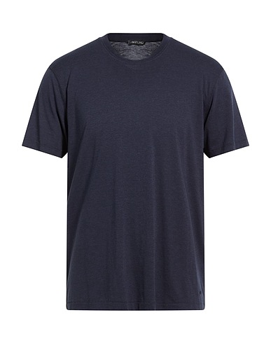 TOM FORD Basic t-Shirt Σκούρο μπλε της νύχτας 67% Lyocell, 33% Βαμβάκι