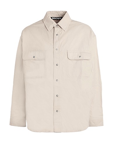 PALM ANGELS Hemden Beige 65% Polyester, 35% Baumwolle