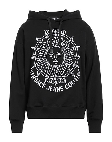 VERSACE JEANS COUTURE スウェット ブラック コットン 100%