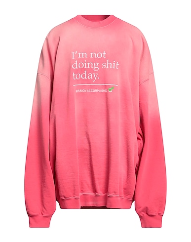 VETEMENTS Sweatshirt Magenta 100% Baumwolle