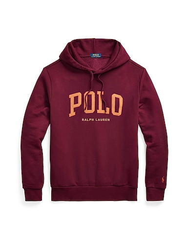 POLO RALPH LAUREN Hooded track jacket  THE RL FLEECE LOGO HOODIE
 Burgundy 60% Cotton, 40% Polyester