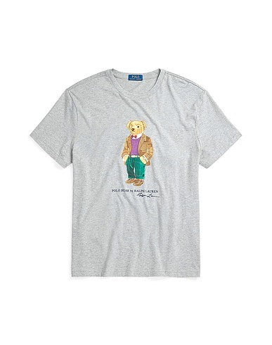 POLO RALPH LAUREN T-shirt CLASSIC FIT POLO BEAR JERSEY T-SHIRT
 Grey 100% Cotton