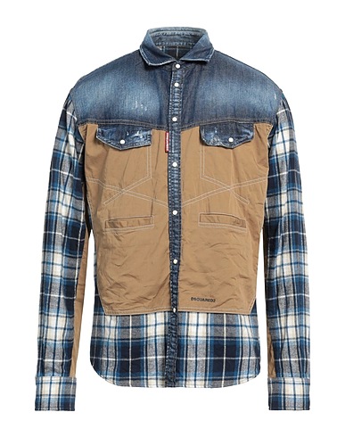 DSQUARED2 Camicia di jeans Blu 100% Cotone, Elastan