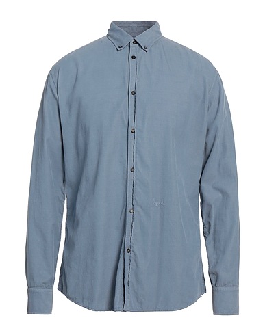 DSQUARED2 Solid color shirt Light blue 100% Cotton