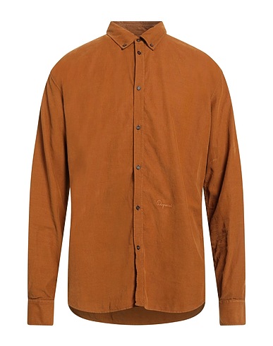 DSQUARED2 Camisa lisa Camel 100% Algodón