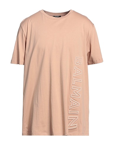 BALMAIN T-shirt Beige 100% Cotton