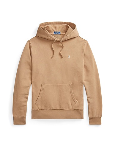 POLO RALPH LAUREN Hooded track jacket  LOOP-BACK TERRY HOODIE
 Khaki 100% Cotton