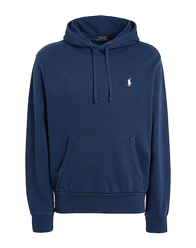 POLO RALPH LAUREN Hooded sweatshirt LOOP-BACK TERRY HOODIE
 Navy 100% Cotton