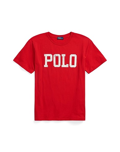 POLO RALPH LAUREN T-shirt LOGO JERSEY CREWNECK TEE
 Red 100% Cotton