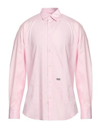 DSQUARED2 Solid color shirt 97% Cotton, 3% Elastane