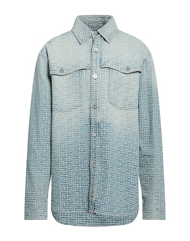 BALMAIN Denim shirt 100% Cotton