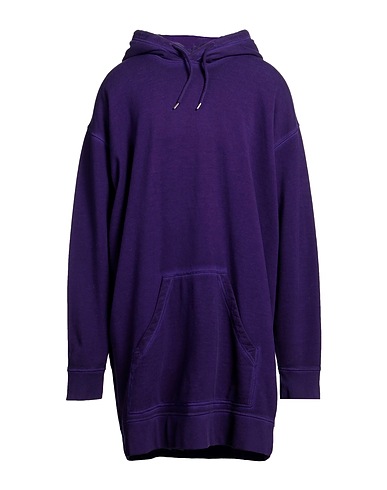 DSQUARED2 Hooded sweatshirt Dark purple 100% Cotton, Elastane