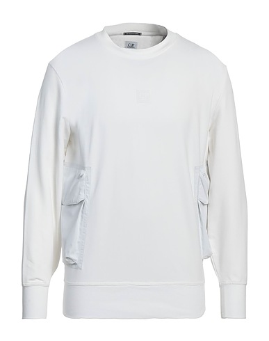 C.P. COMPANY Sweatshirt White 95% Cotton, 5% Elastane