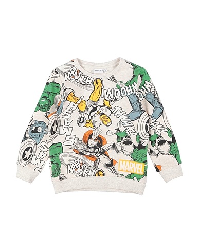 NAME IT® Sweatshirt Light grey 95% Cotton, 5% Elastane