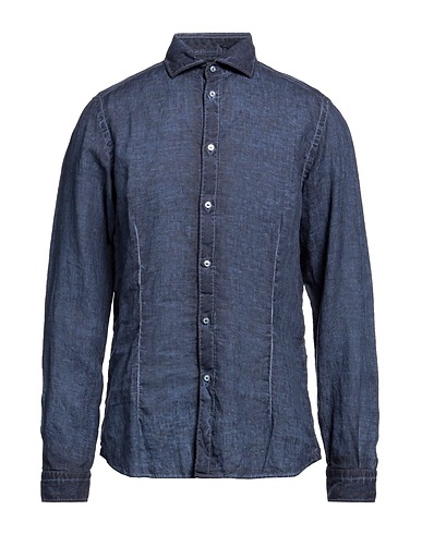 PLOUMANAC'H Linen shirt Navy 100% Linen