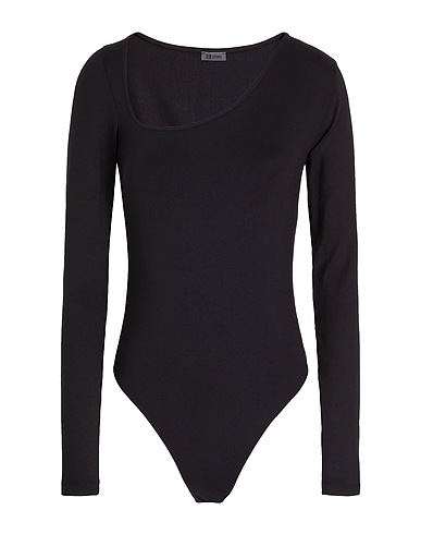 8 by YOOX Bodysuit ASYMMETRICAL CUT-OUT BODYSUIT
 94% Recycled polyamide, 6% Elastane