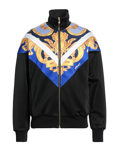 VERSACE Sweatshirt Black 58% Polyester, 42% Cotton