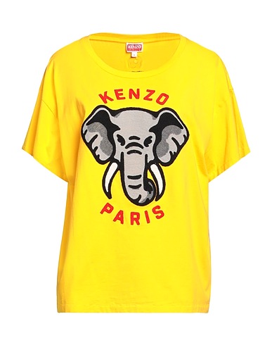 KENZO T-shirt Giallo 100% Cotone