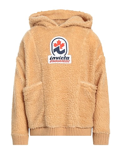 INVICTA x DSQUARED2 Hooded track jacket  Beige 71% Polyester, 29% Acrylic
