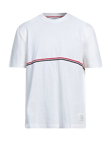 THOM BROWNE Ｔシャツ ホワイト コットン 100% / ポリウレタン