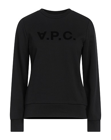 A.P.C. Felpa Nero 100% Cotone