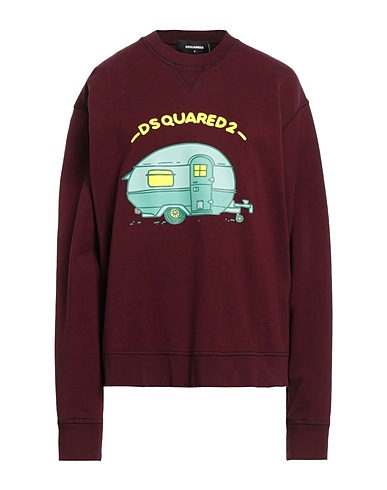 DSQUARED2 Sweatshirt Burgundy 100% Cotton