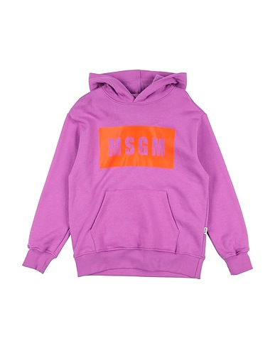 MSGM Felpa Viola 100% Cotone