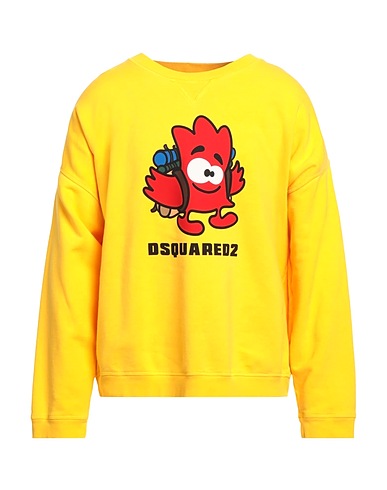 DSQUARED2 Sweatshirt Yellow 100% Cotton