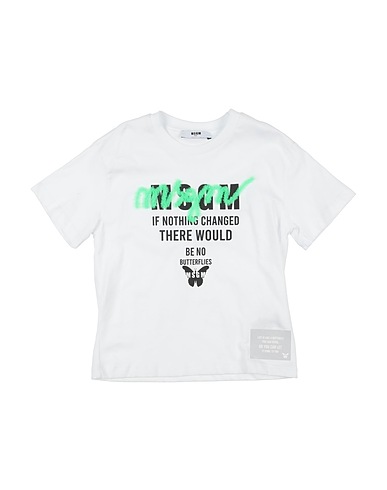 MSGM T-shirt White 100% Cotton