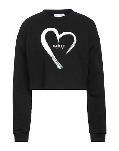 GAëLLE Paris Felpa Nero 100% Cotone