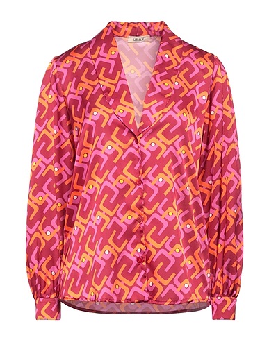 THINK Camicie  e bluse fantasia Porpora 100% Poliestere