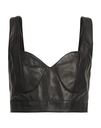 SALVATORE SANTORO Bustier Black 100% Leather