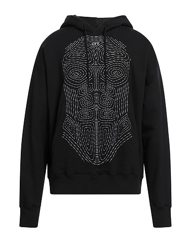 OFF-WHITE™ Hooded track jacket  Black 100% Cotton, Elastane