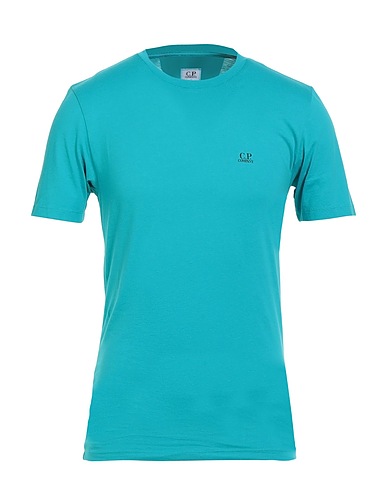 C.P. COMPANY Basic T-Shirt Turquoise 100% Cotton