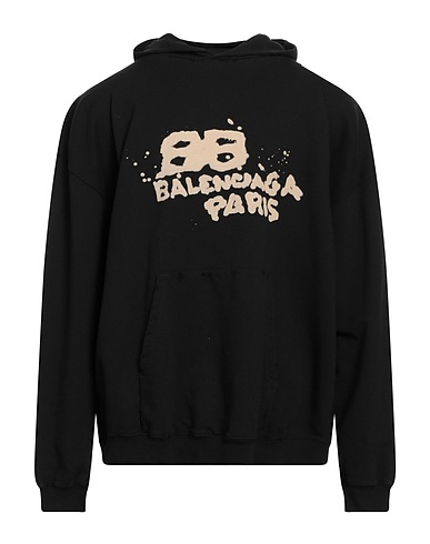BALENCIAGA Hooded sweatshirt Black 100% Cotton
